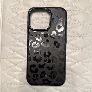 Velvet Caviar Black Leopard Phone Case